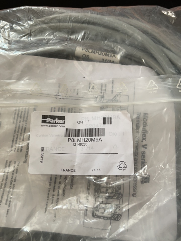 Parker P8LMH20M9A Valve Island Cable