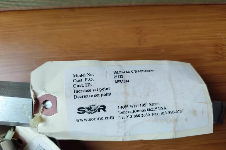 SOR 1520B-F5A-C-W1-EF-CSPP Flow Switch