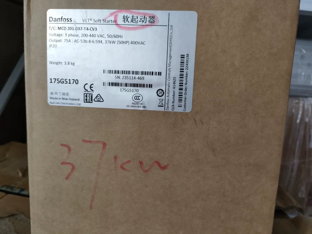 Danfoss MCD 201-037-T4-CV3 Soft Starter thumbnail