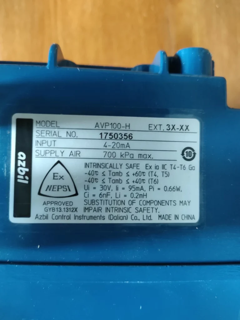 Azbil AVP100-H Valve Positioner thumbnail
