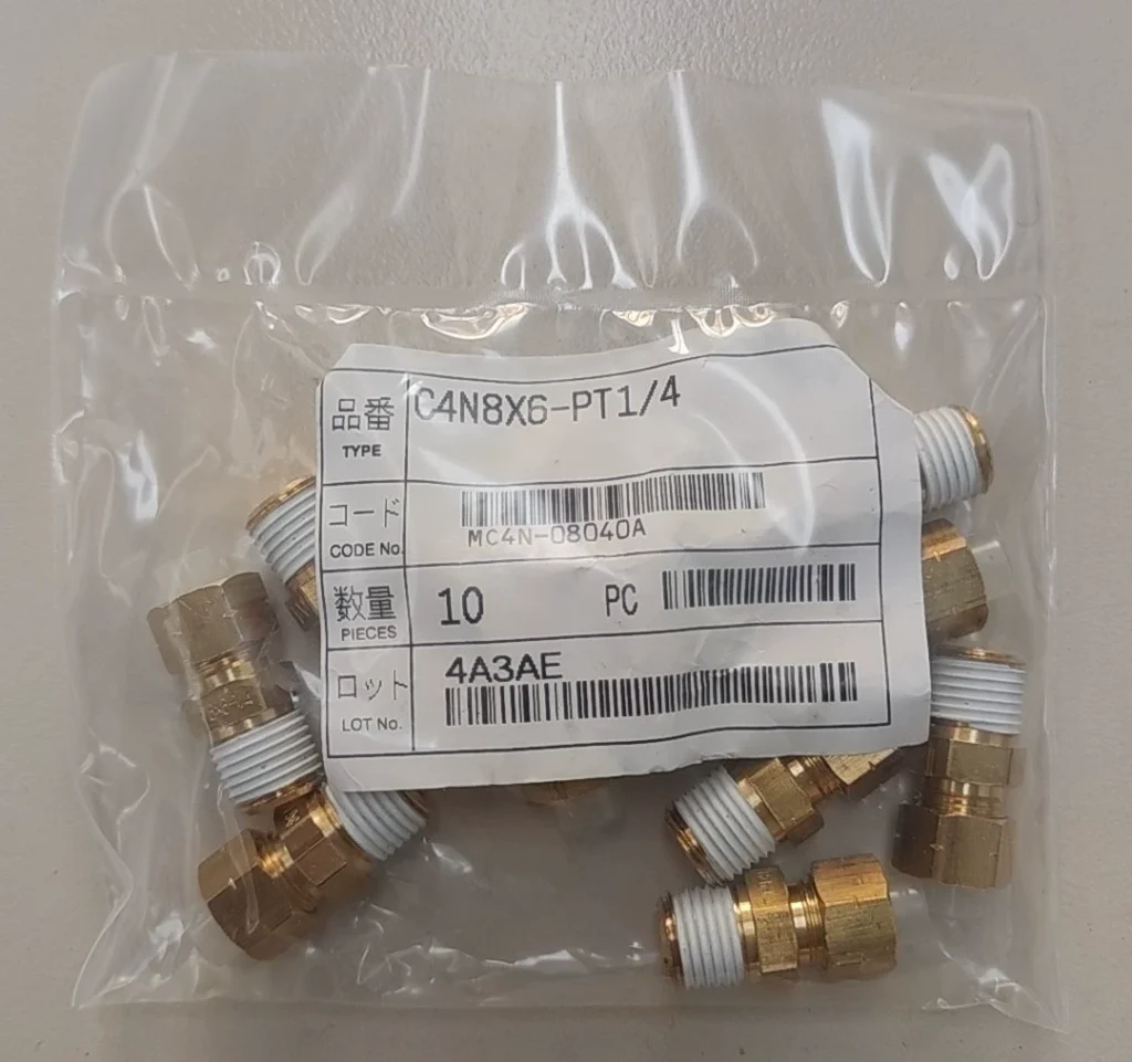 NITTA C4N8x6-PT1/4 Tube Fitting