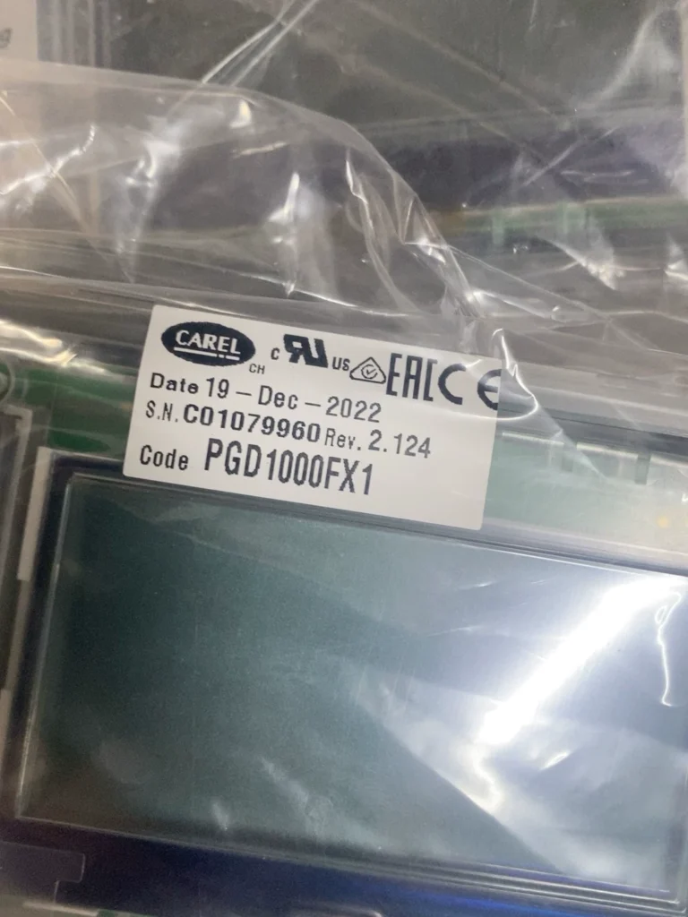 CAREL PGD1000FX1 Display Panel