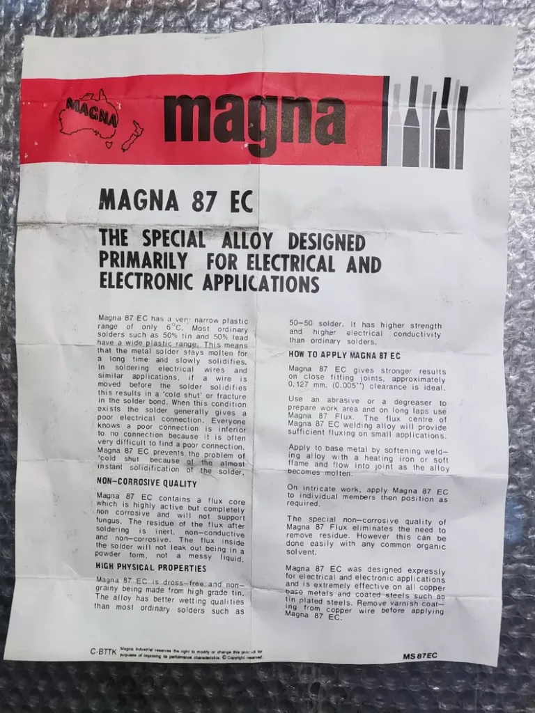 MAGNA 87EC Solder Wire thumbnail