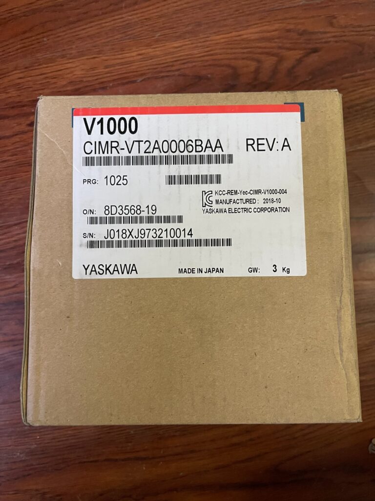 Yaskawa CIMR-VT2A0006BAA Variable Frequency Drive