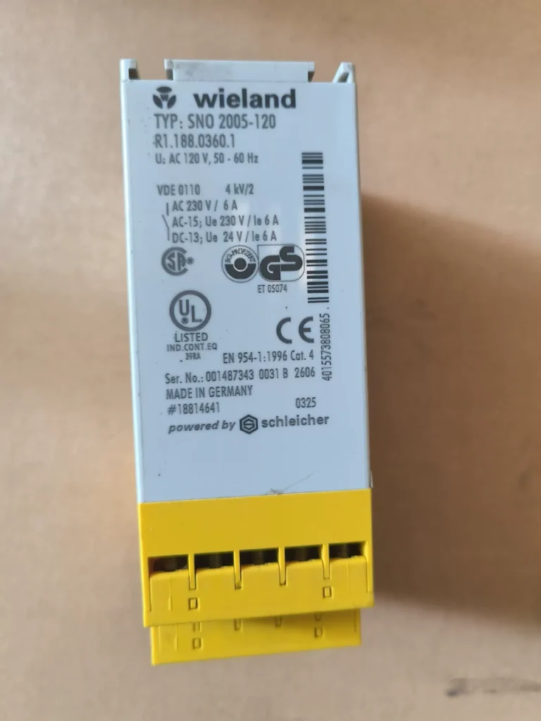 Wieland SNO 2005-120 Safety Relay