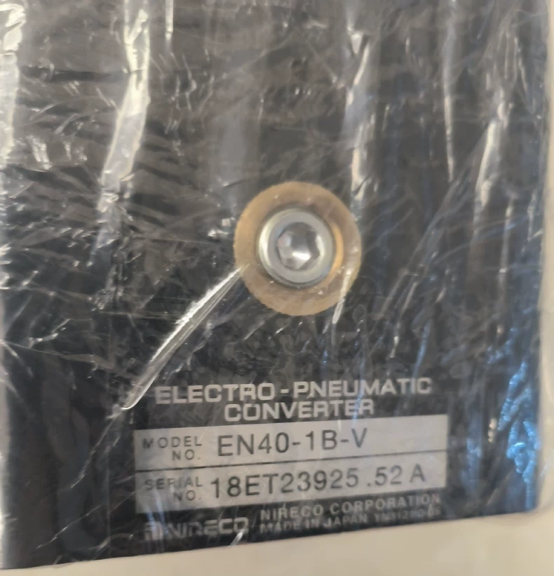 Nireco EN40-1B-V Electro-Pneumatic Converter