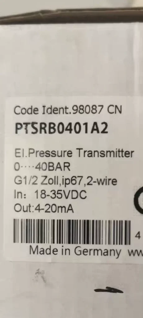 Honeywell PTSRB0401A2 Pressure Sensor
