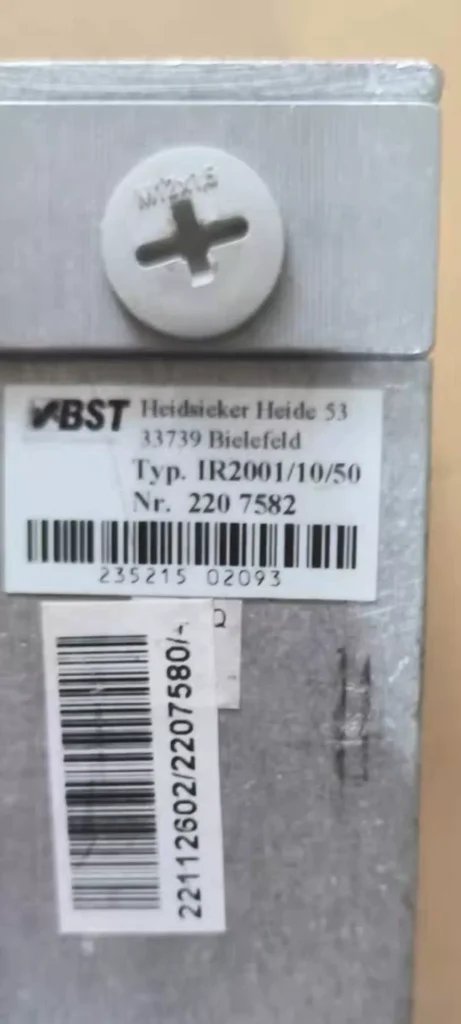 BST IR2001/10/50 Sensor