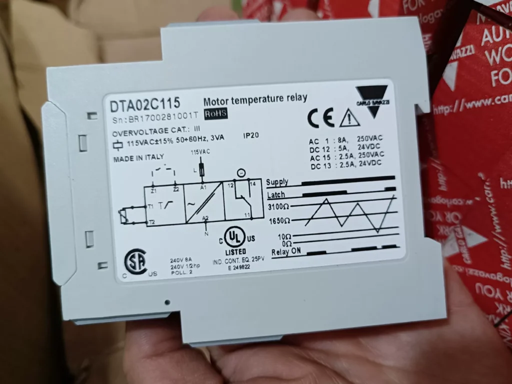 Carlo Gavazzi DTA02C115 Temperature Relay