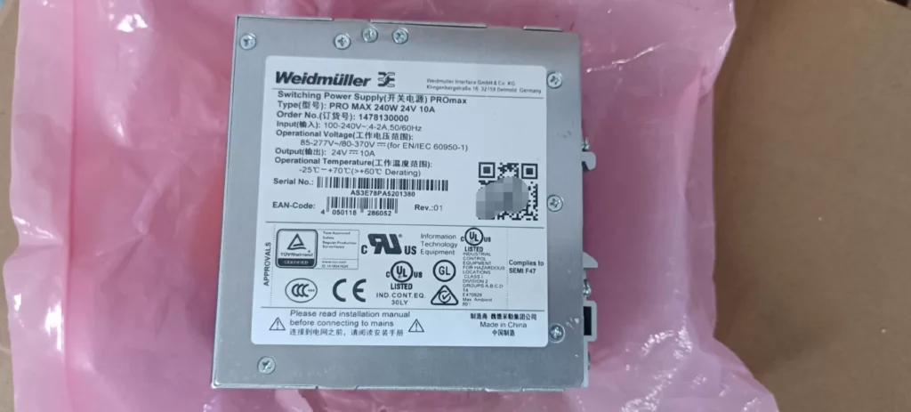 Weidmuller 1478130000 Power Supply thumbnail