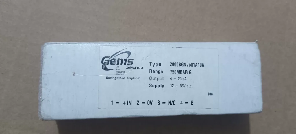 Gems Sensors 2000BGN7501A10A Pressure Sensor thumbnail