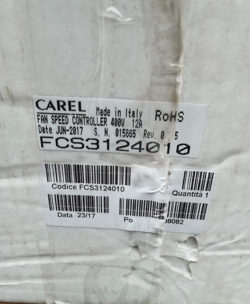 CAREL FCS3124010 Fan Speed Controller