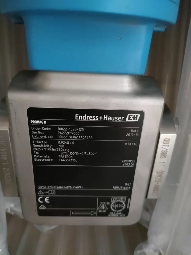 Endress+Hauser 10H22-10E3/125 Electromagnetic Flow Meter thumbnail