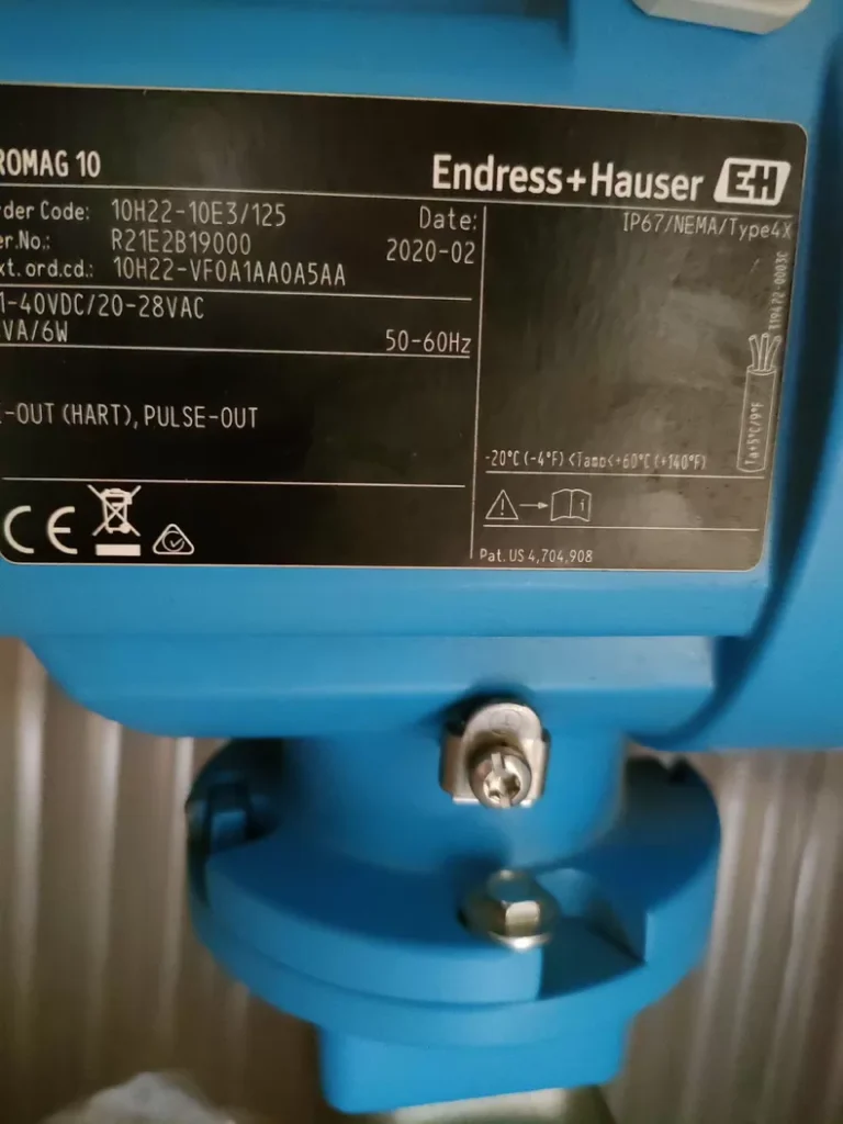 Endress+Hauser 10H22-10E3/125 Electromagnetic Flow Meter thumbnail