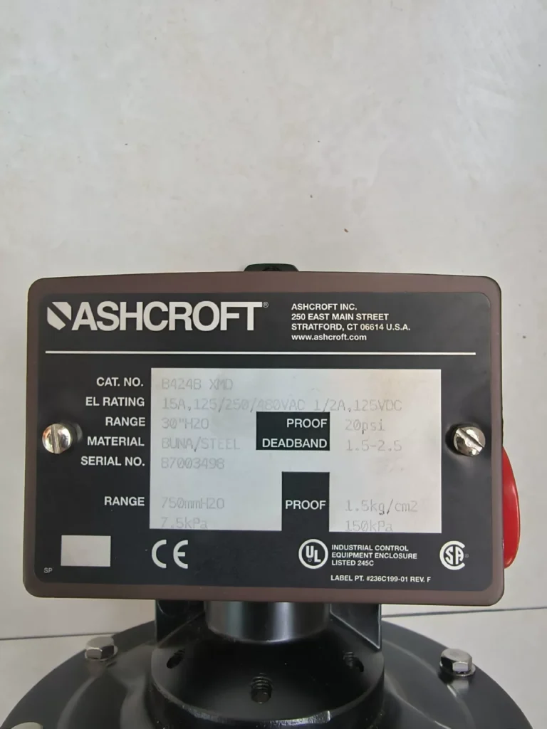 Ashcroft B424B Pressure Switch thumbnail