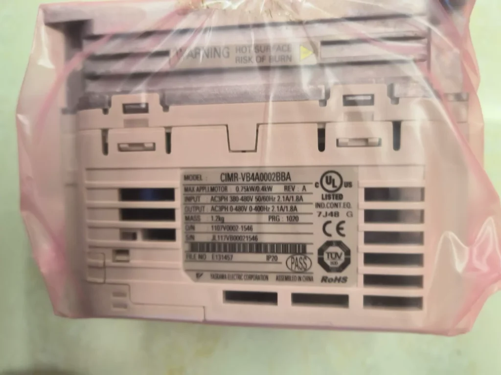 Yaskawa CIMR-VB4A0002BBA Variable Frequency Drive thumbnail