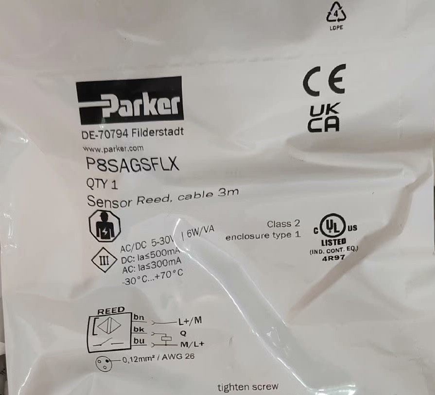 Parker P8SAGSFLX Sensor