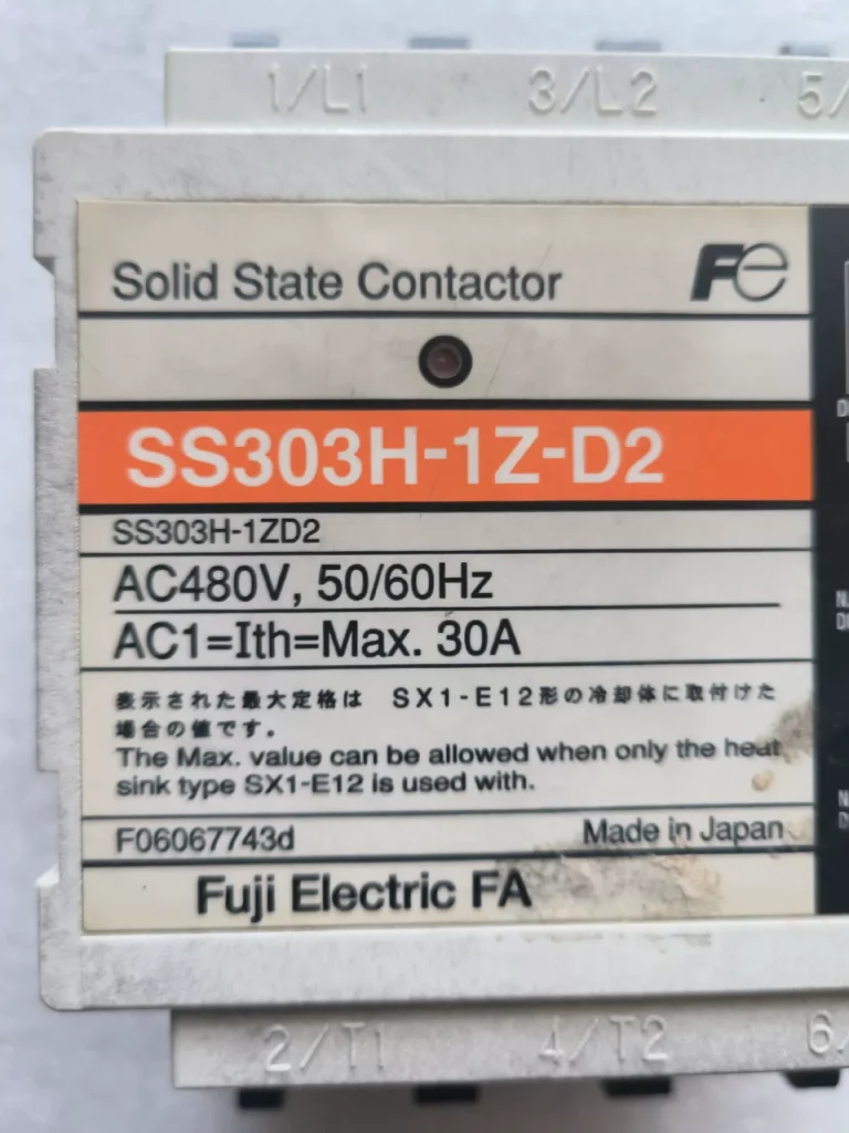 Fuji Electric SS303H-1Z-D2 Solid-State Contactor