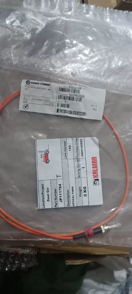 HUBER+SUHNER 27H01CD0-50-20/20-2-001.0 Fiber Optic Cable