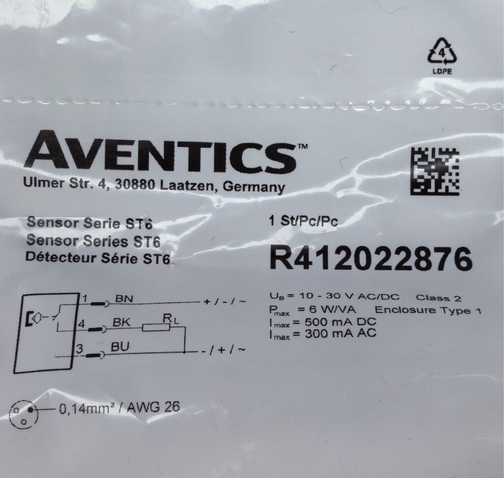 Aventics R412022876 Sensor thumbnail