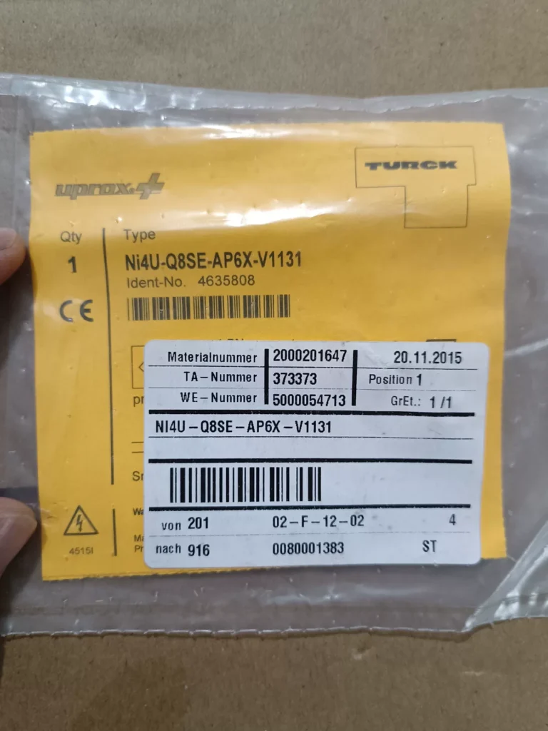 Turck NI4U-Q8SE-AP6X-V1131 Proximity Sensor thumbnail