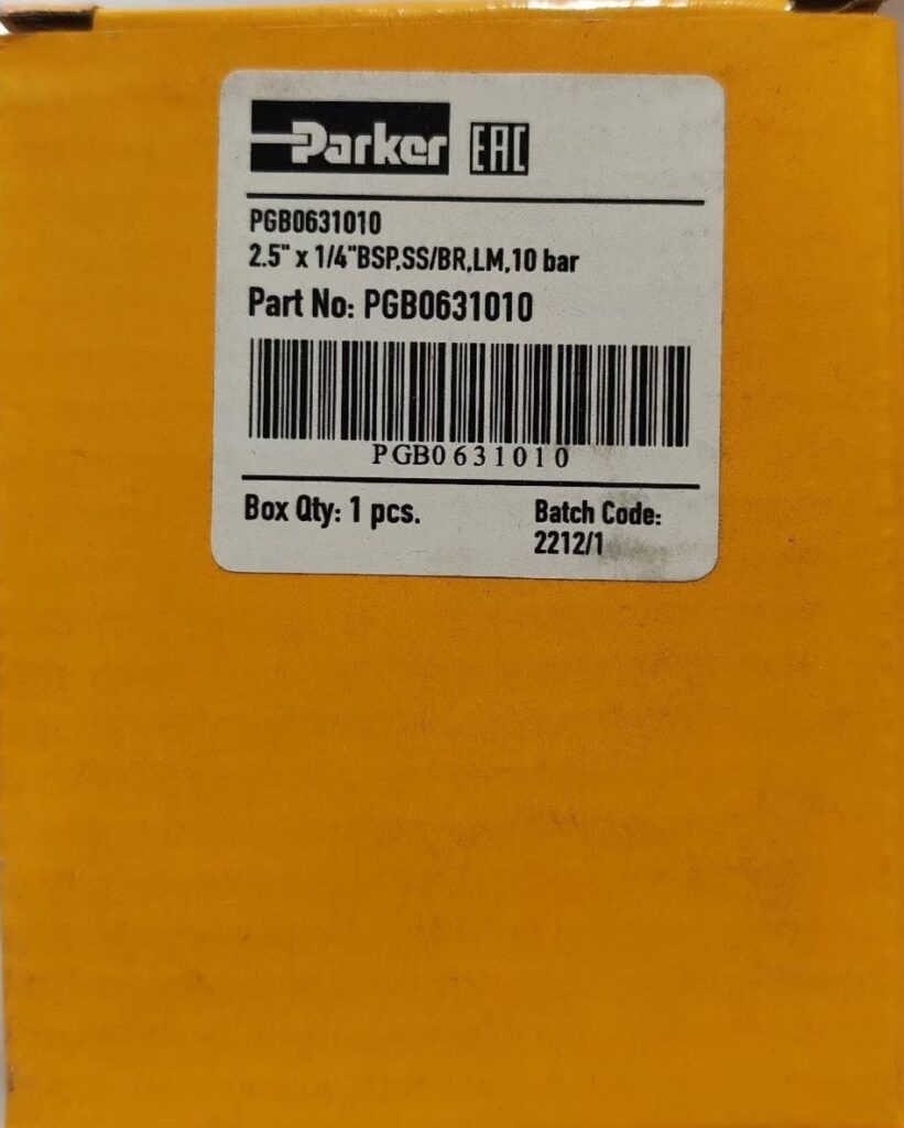 Parker PGB0631010 Pneumatic Component thumbnail