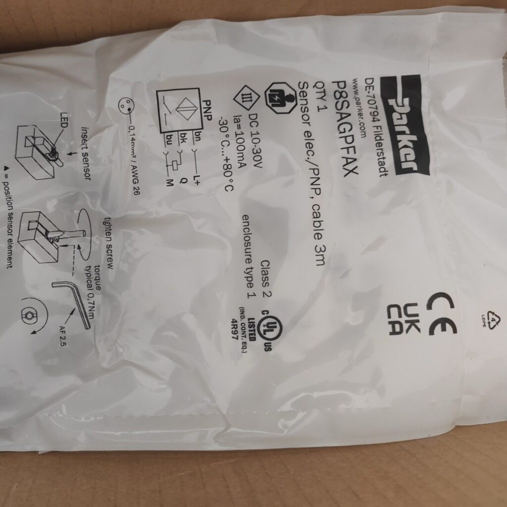 Parker P8SA-GPFAX Sensor thumbnail