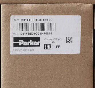Parker D31FBE01CC1NF00 Valve