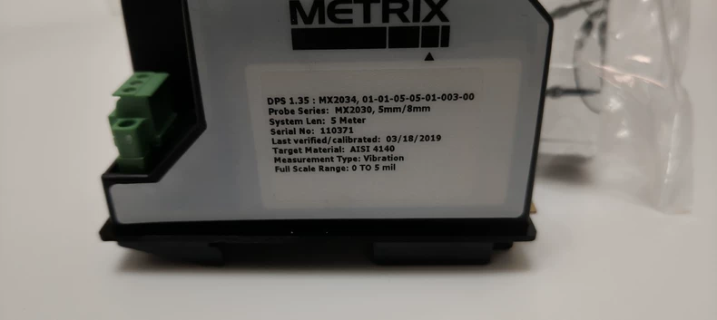 Metrix MX2034 Vibration Sensor