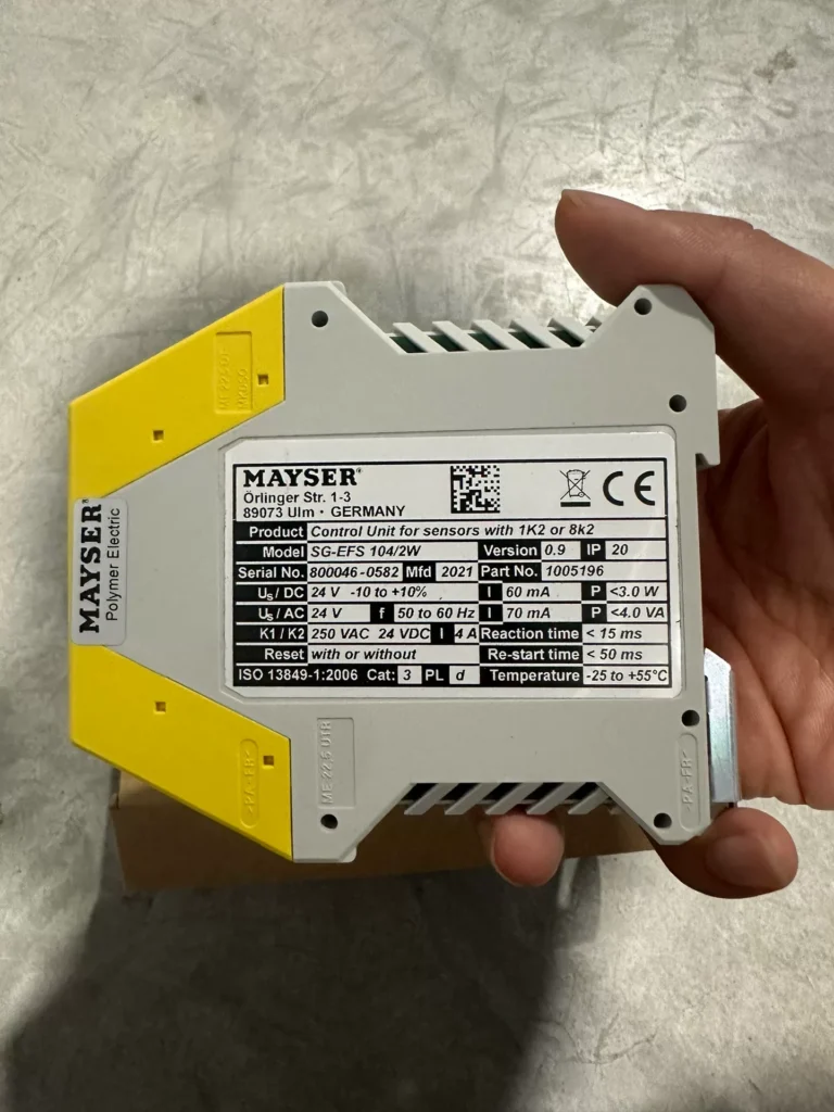 MAYSER SG-EFS Safety Relay thumbnail