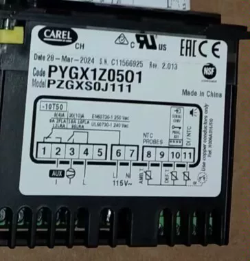CAREL PZGXS0J111 Controller