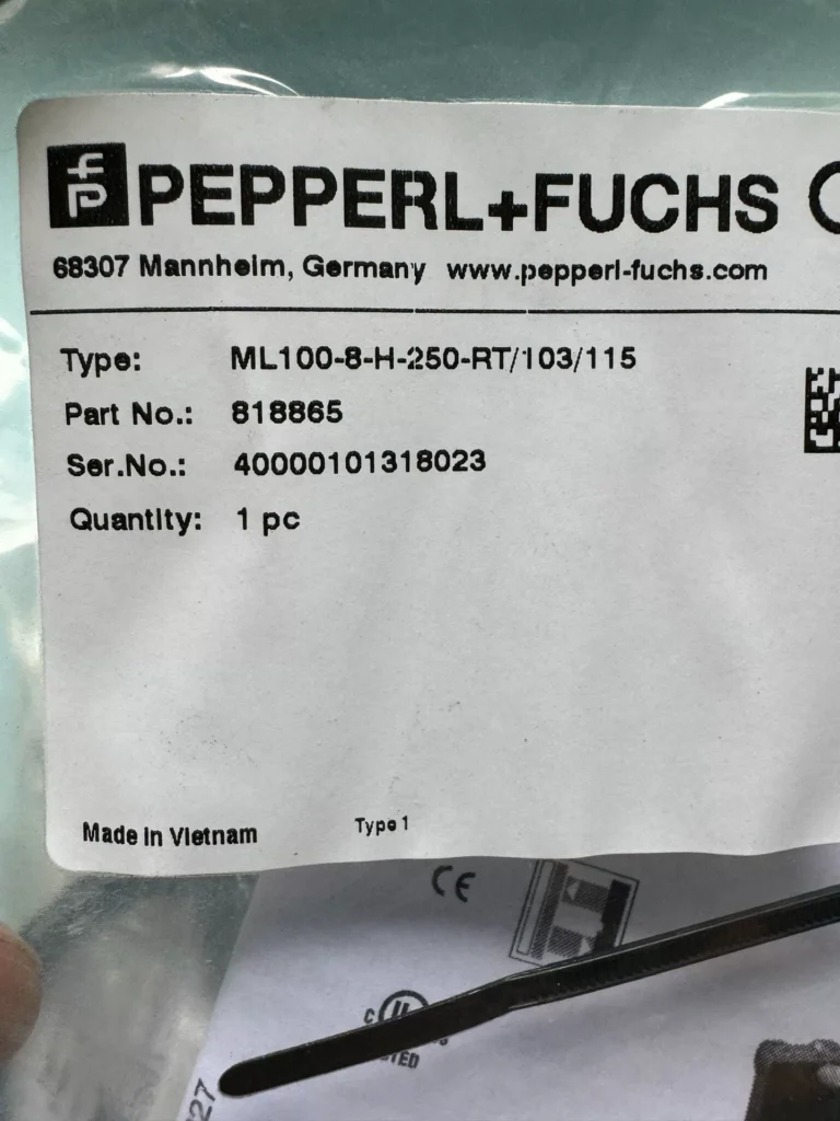 Pepperl+Fuchs ML100-8-H-250-RT/103/115 Sensor thumbnail
