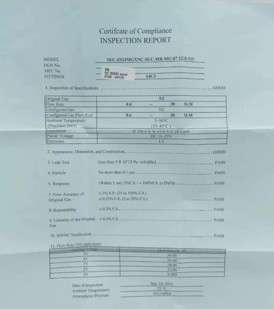 HORIBA STEC SEC-Z524MGXN Mass Flow Controller thumbnail