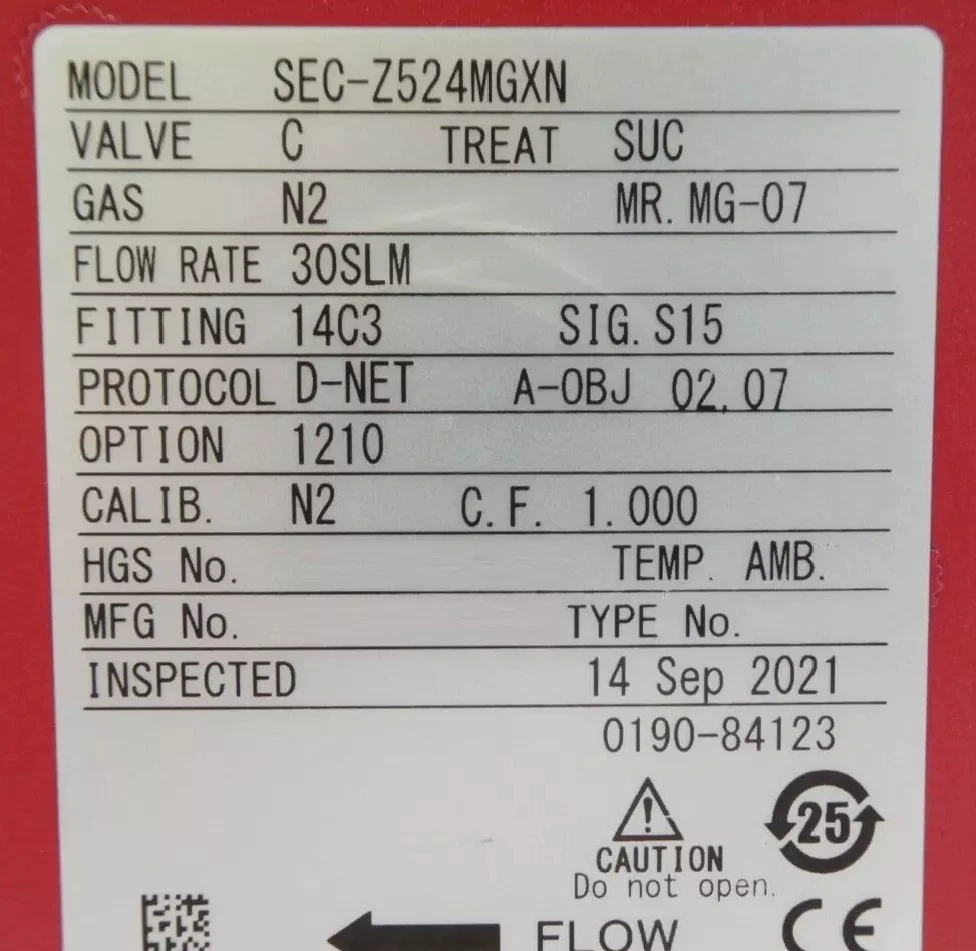 HORIBA STEC SEC-Z524MGXN Mass Flow Controller thumbnail