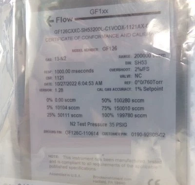 Brooks GF126C Mass Flow Controller thumbnail