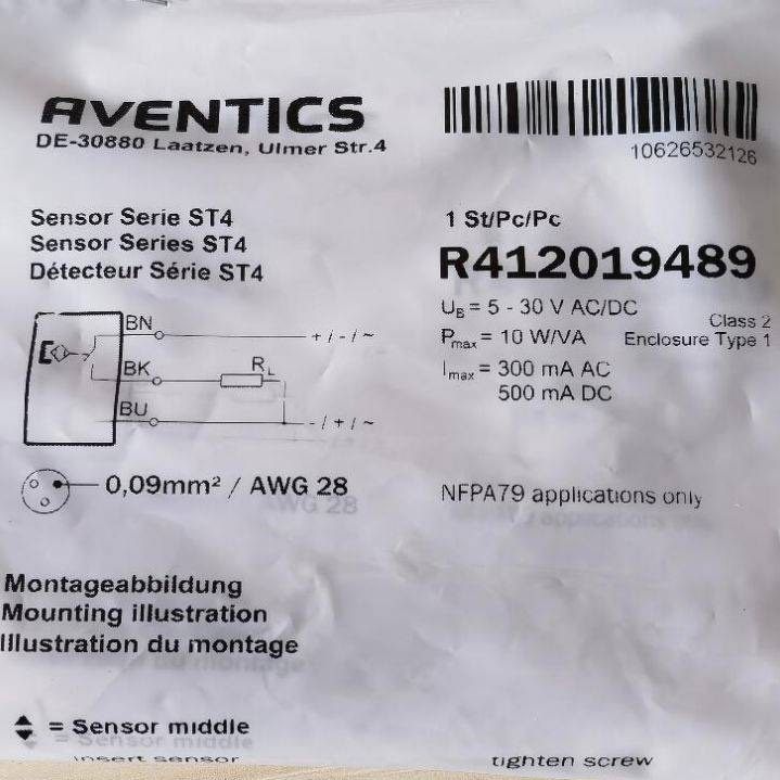 Aventics R412019489 Sensor
