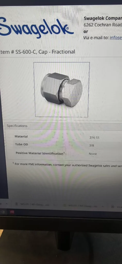 Swagelok SS-600-C Fitting thumbnail