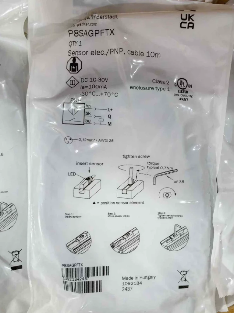 Parker P8SAGPFTX Sensor thumbnail