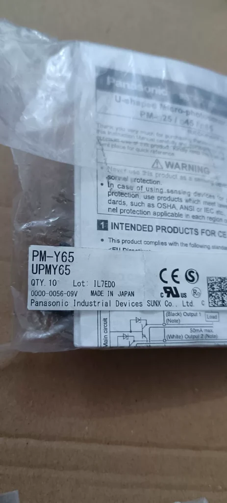 Panasonic PM-Y65 Photoelectric Sensor