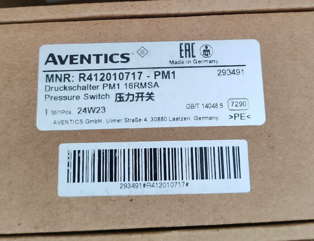 Aventics R412010717 Pressure Switch