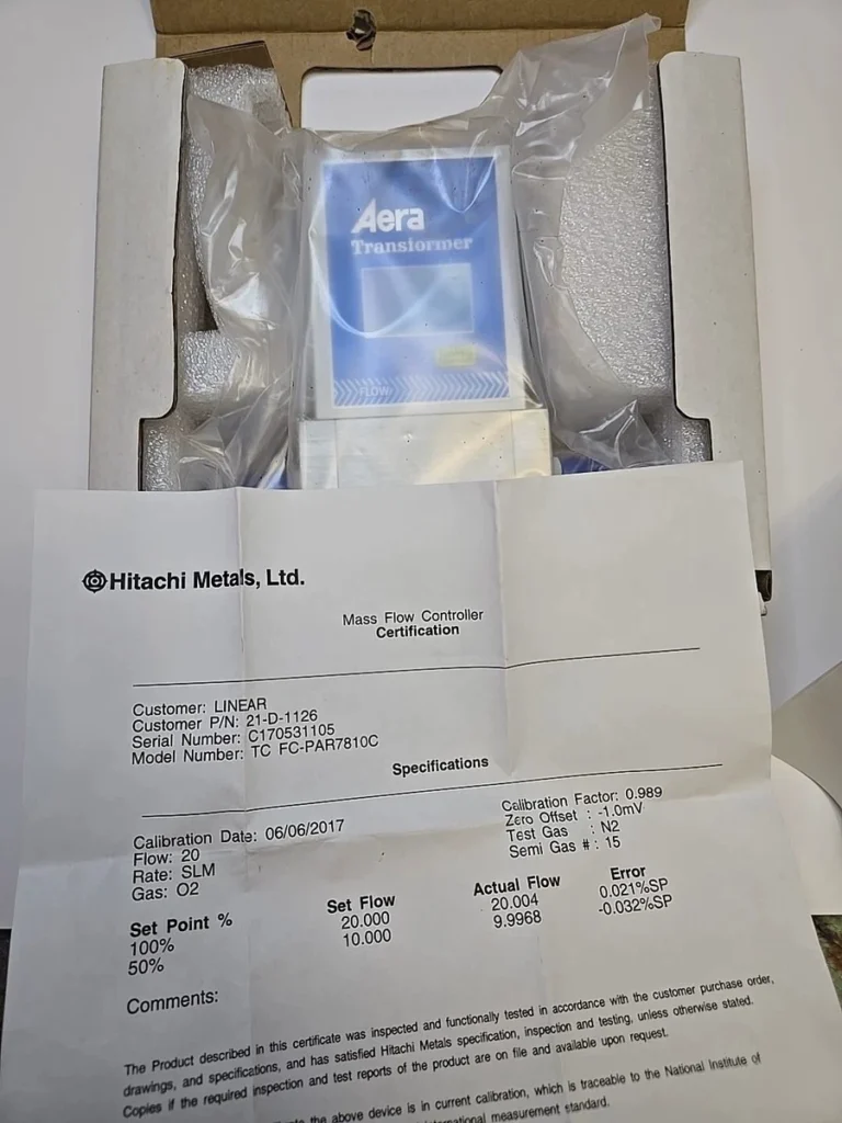 Aera FC-PAR7800C Mass Flow Controller thumbnail
