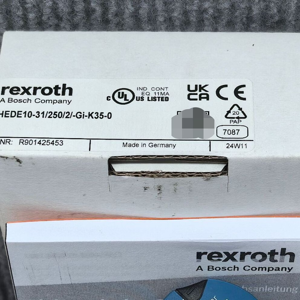 Bosch Rexroth R901425453 HEDE10-31/250/2/-GI-K35-0 Pressure Sensor thumbnail
