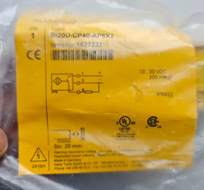 TURCK Proximity Sensor BI20U-CP40-AP6X2 thumbnail