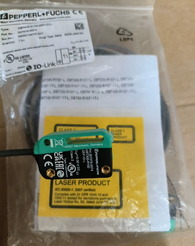 Pepperl+Fuchs Photoelectric Sensor OBT300-R100-2EP-IO-L thumbnail