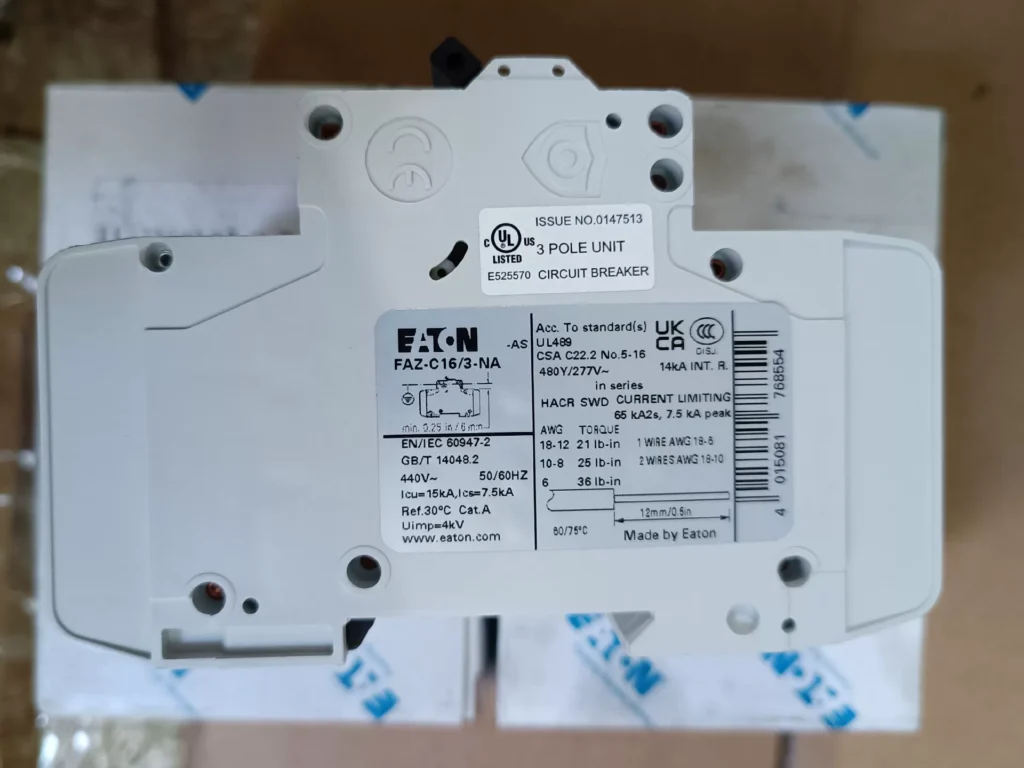 Eaton FAZ-C16/3-NA Circuit Breaker thumbnail