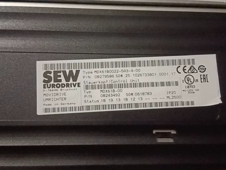 SEW-Eurodrive MDX61B0022-5A3-4-00 Variable Frequency Drive
