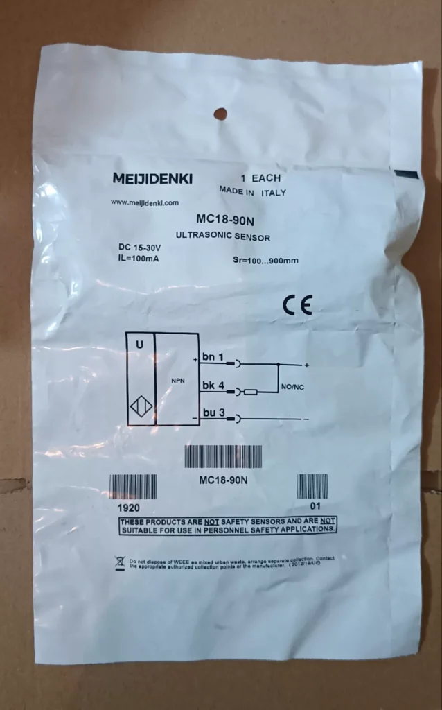 MEIJIDENKI MC18-90N Proximity Sensor thumbnail