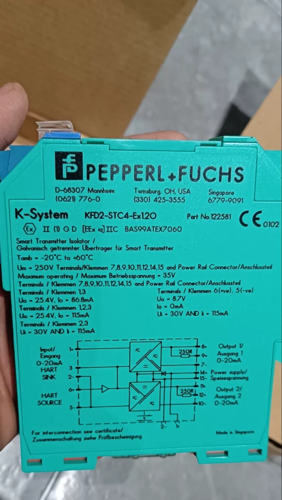 Pepperl+Fuchs KFD2-STC4-EX1.20 Safety Barrier thumbnail