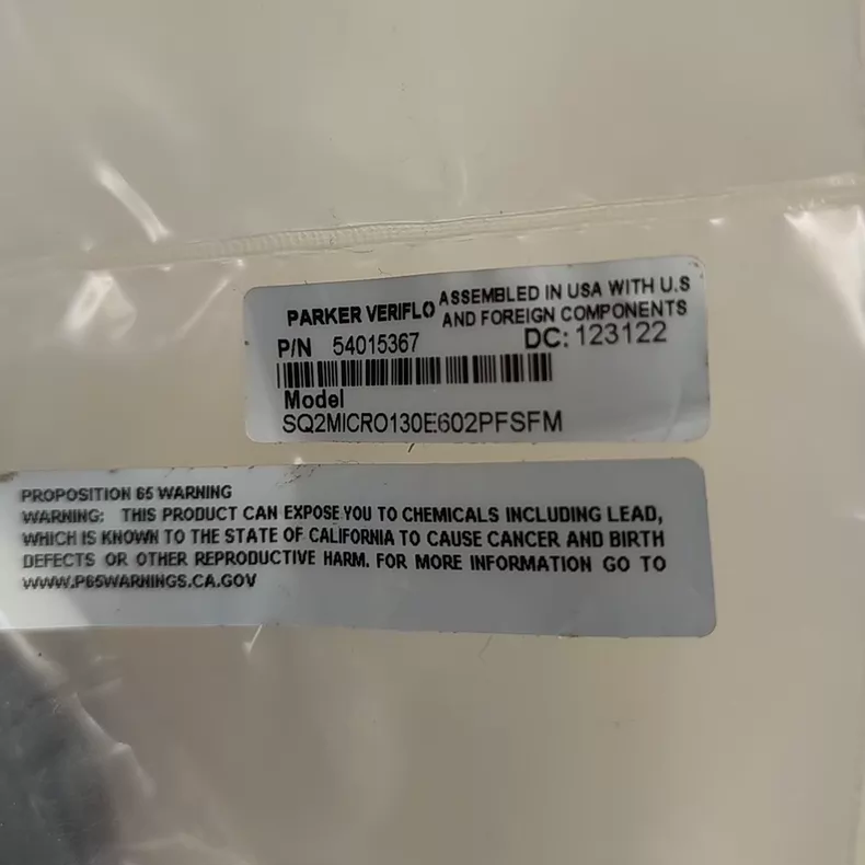 parker SQ2MICRO130E602PFSFM Manual Valve thumbnail
