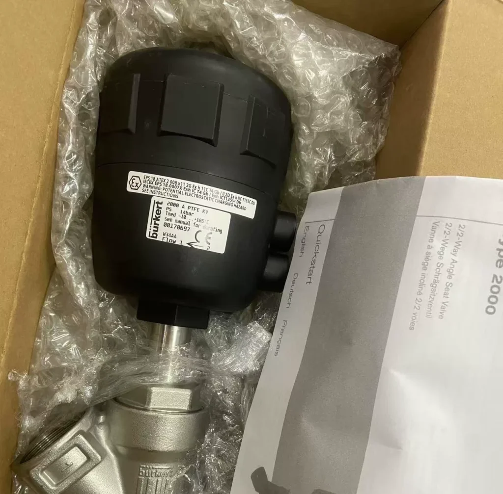 Burkert 2000A DN32 Angle Seat Valve thumbnail